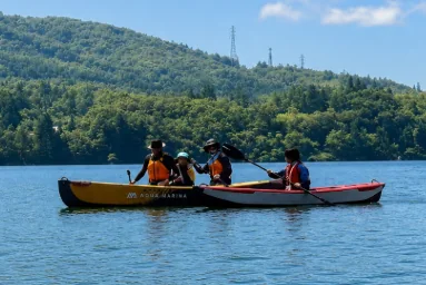 Accessible kayak experience on Aoki Lake